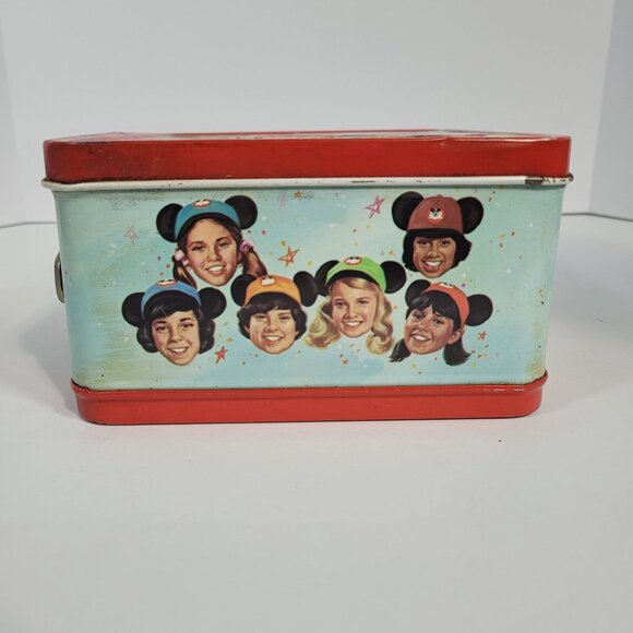 Disney Mickey Mouse Club Vintage Metal Lunchbox With Matching Thermos 1970s - Picture 5 of 16